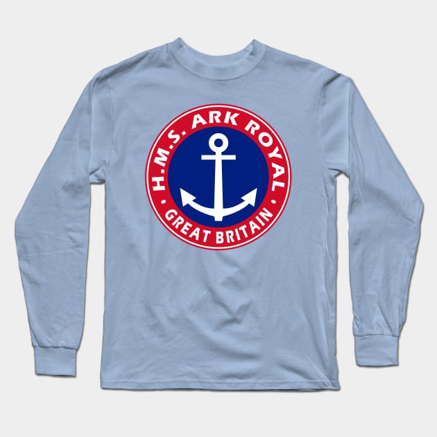 HMS Ark Royal Long Sleeve T-Shirt by Lyvershop